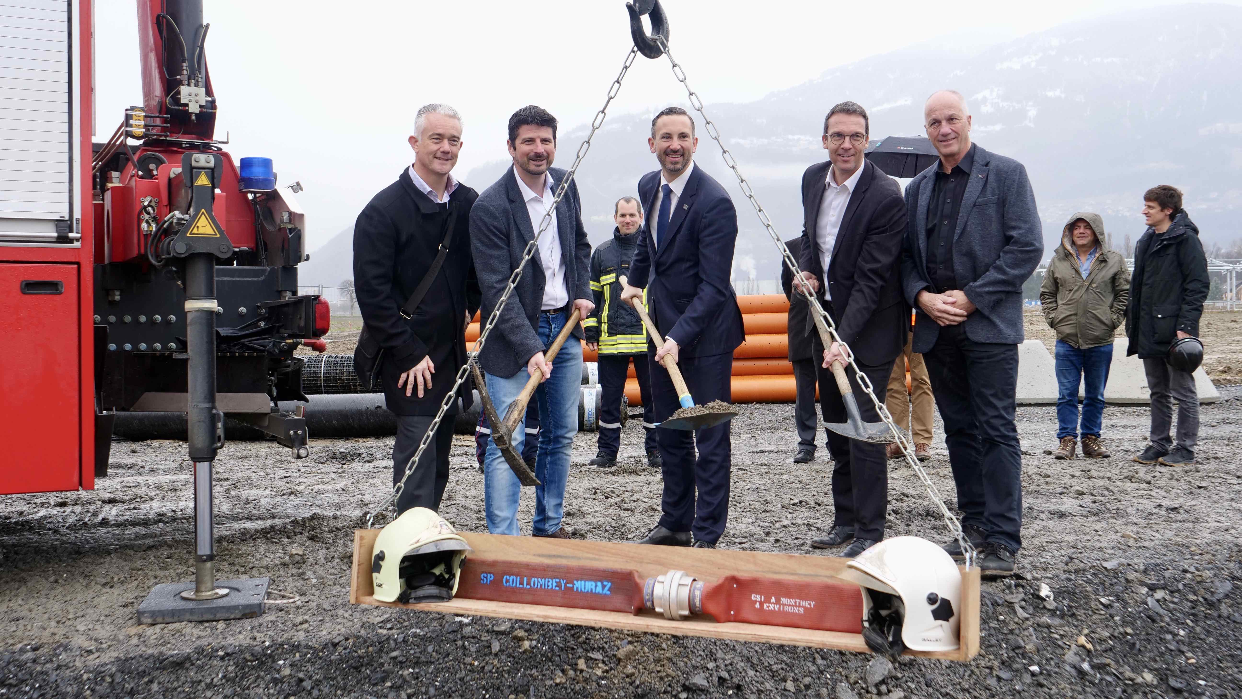 Monthey-Collombey-Muraz: la construction de la caserne des pompiers est en marche